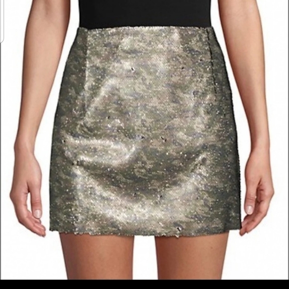 Free People sequin mini skirt - Picture 2 of 9